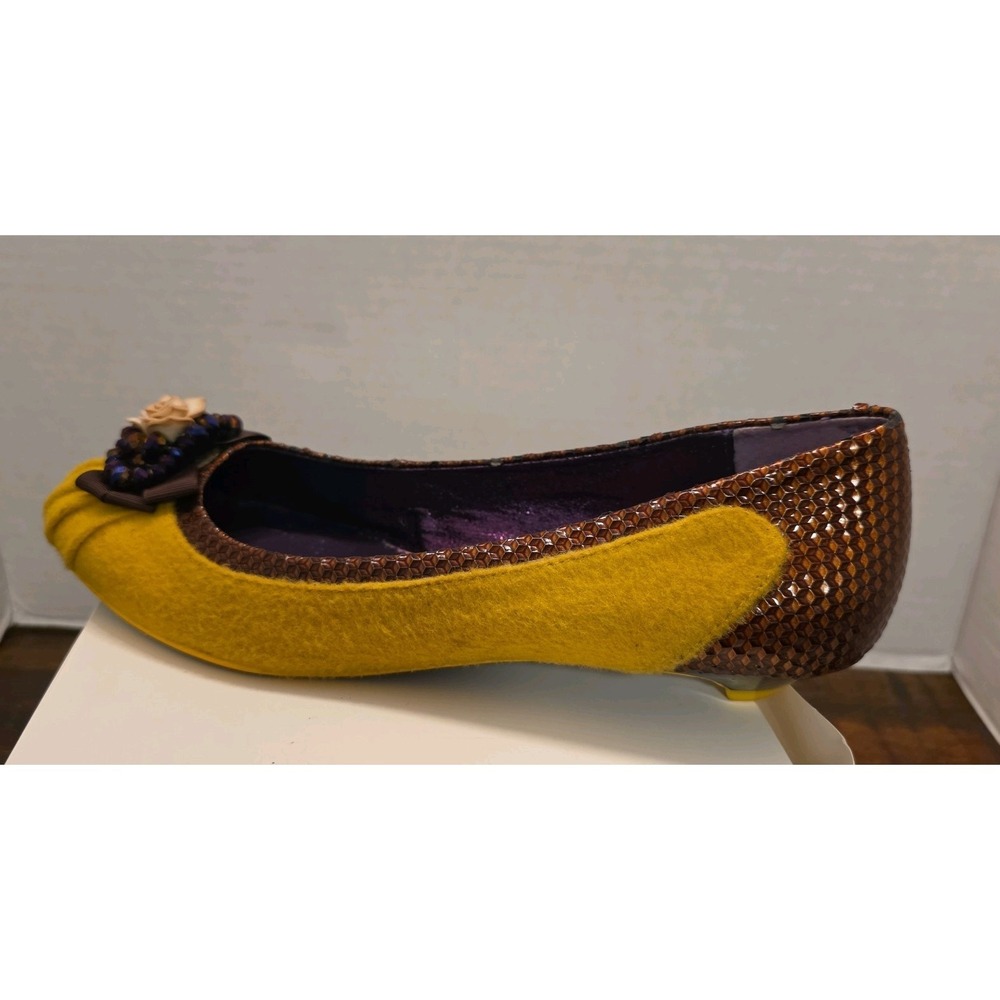 Poetic License Shoes Notice Me Flats Yellow Women's EUR size 40.5 US size 9.5 - Picture 12 of 16